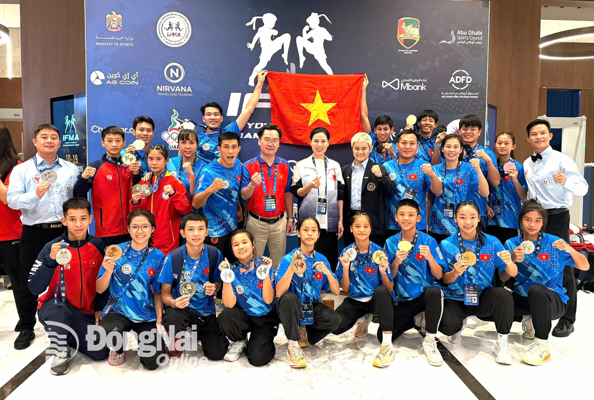 Đội tuyển Muay trẻ Việt Nam ghi dấu ấn tại Giải vô địch trẻ thế giới 2025. Ảnh: ĐVCC