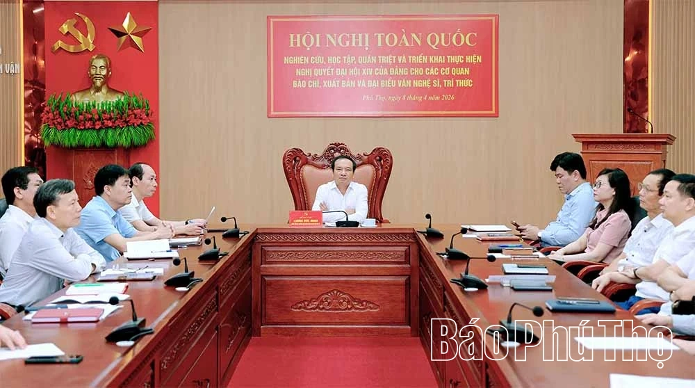 Hội nghị toàn quốc quán triệt Nghị quyết Đại hội XIV của Đảng trong lĩnh vực báo chí, xuất bản và văn nghệ sĩ, trí thức