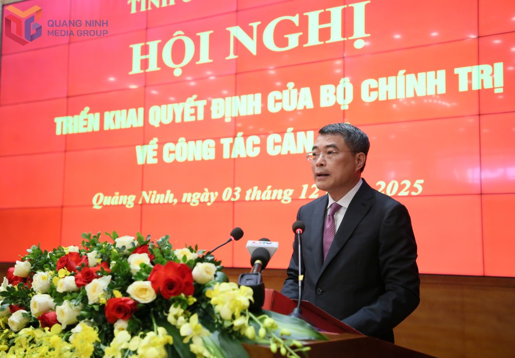 Đồng chí Lê Minh Hưng, Ủy viên Bộ Chính trị, Bí thư Trung ương Đảng, Trưởng Ban Tổ chức Trung ương, phát biểu giao nhiệm vụ. Đồng chí Lê Minh Hưng, Ủy viên Bộ Chính trị, Bí thư Trung ương Đảng, Trưởng Ban Tổ chức Trung ương, phát biểu giao nhiệm vụ.