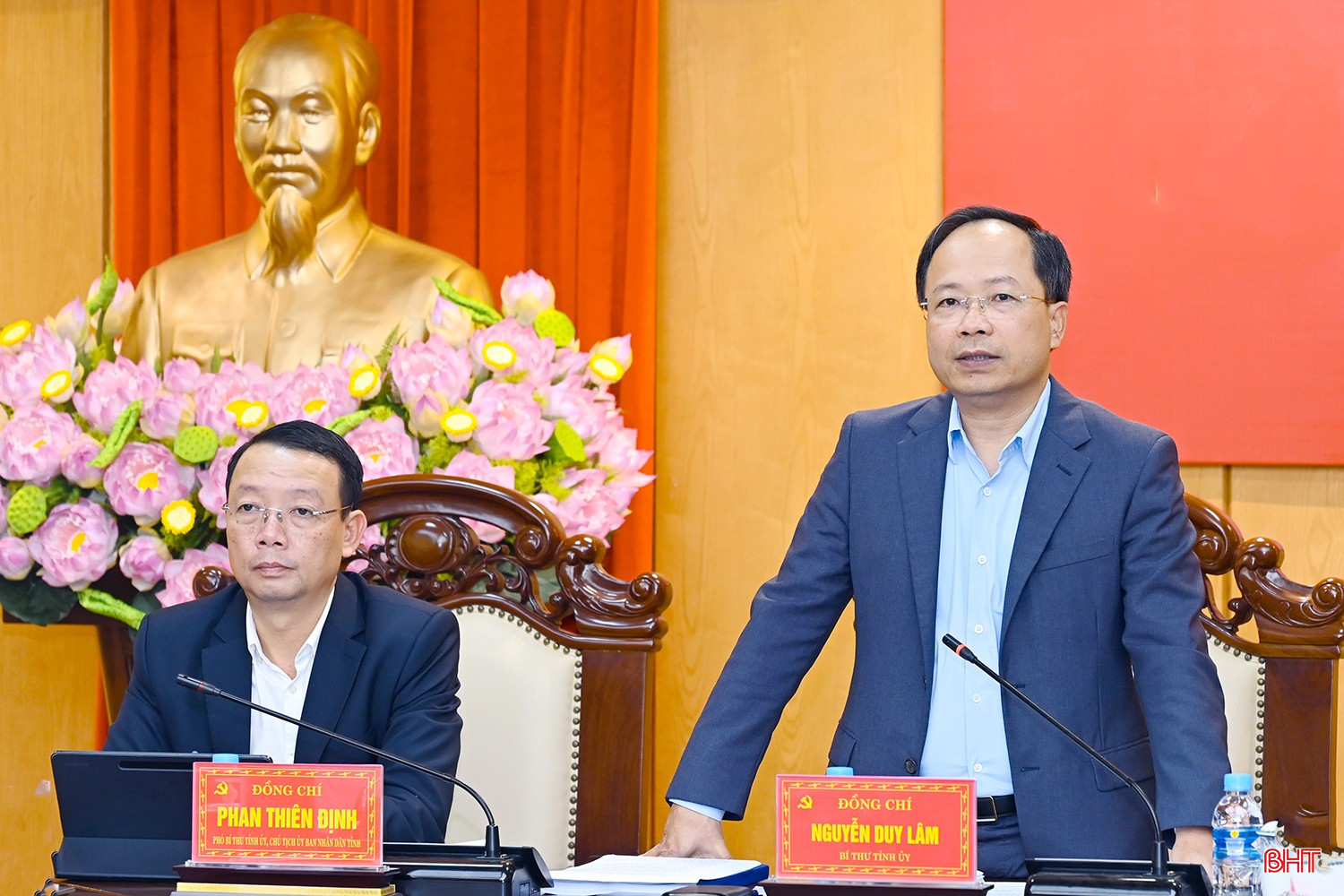 Bí thư Tỉnh ủy Nguyễn Duy Lâm kết luận hội nghị.