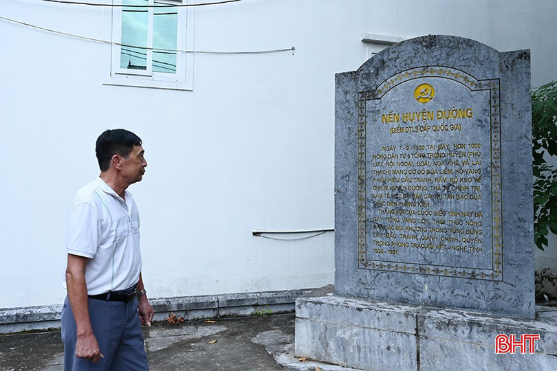 Di tích Nền Huyện đường ở xã Can Lộc - nơi người dân Can Lộc tập hợp làm nên cuộc khởi nghĩa giành chính quyền. Ảnh: Thu Hà. Di tích Nền Huyện đường ở xã Can Lộc - nơi người dân Can Lộc tập hợp làm nên cuộc khởi nghĩa giành chính quyền. Ảnh: Thu Hà.