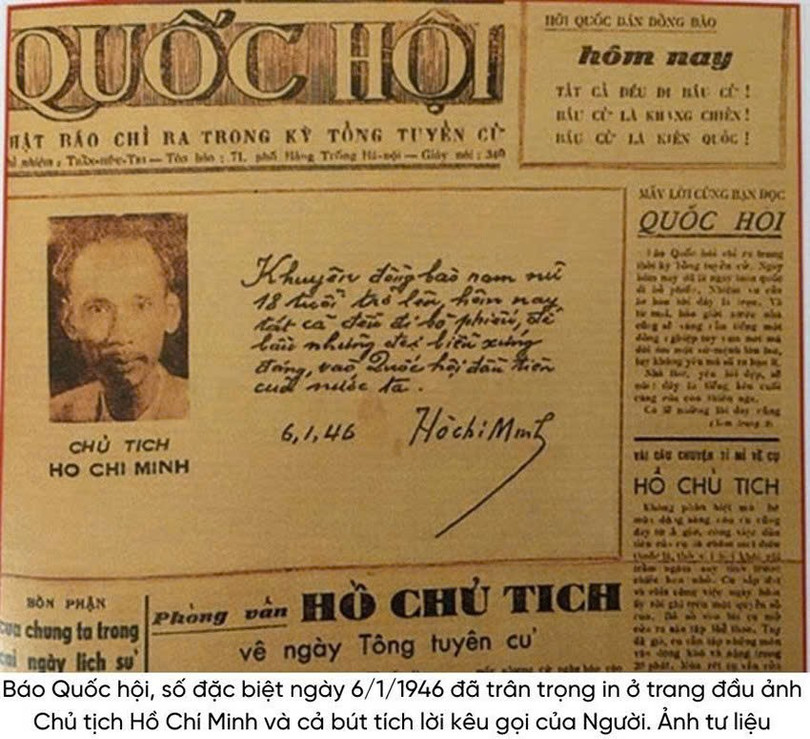 Cuộc Tổng tuyển cử đầu tiên bầu Quốc hội Việt Nam diễn ra vào ngày nào?