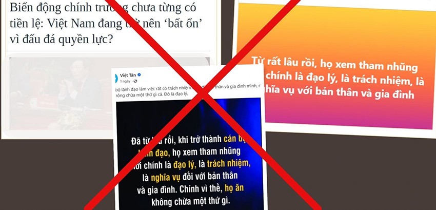 Các thế lực thù địch thường xuyên đưa ra các luận điệu xuyên tạc tình hình chính trị, công tác cán bộ ở Việt Nam. (Ảnh: internet). anh16.jpg