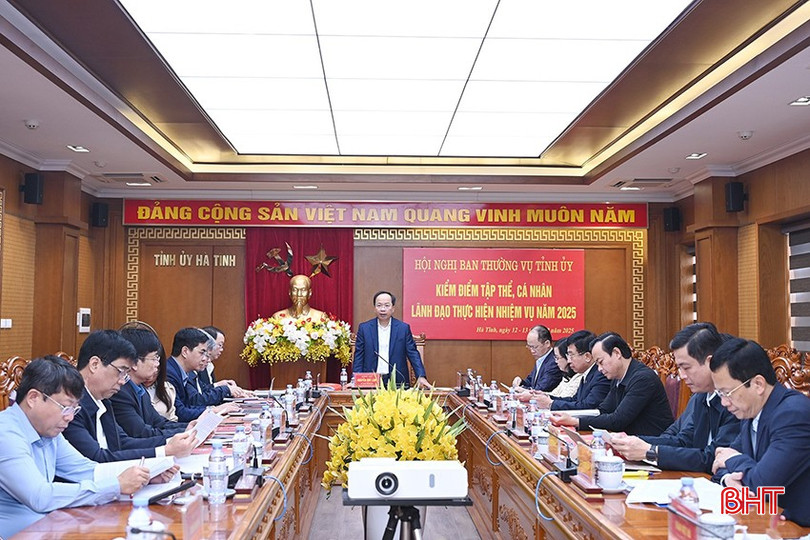 Hội nghị kiểm điểm tập thể cá nhân Ban Thường vụ Tỉnh ủy năm 2025 hoàn thành ngày 13/12/2025. bqbht_br_image-1.jpg