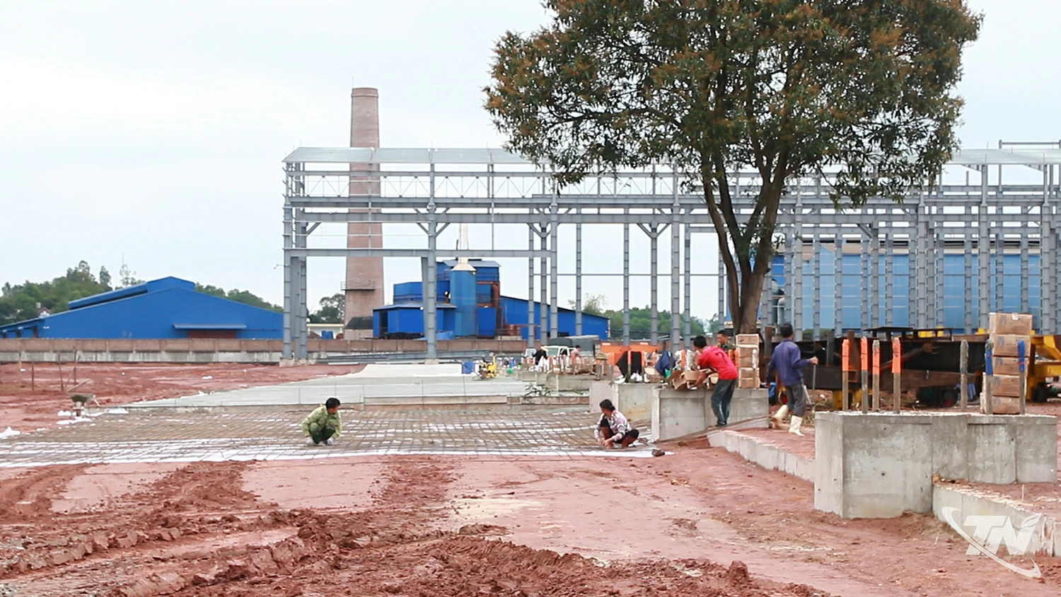 Dự án nhà máy thép và trạm điện 110 KV đang được triển khai   tại Khu công nghiệp Sông Công I.