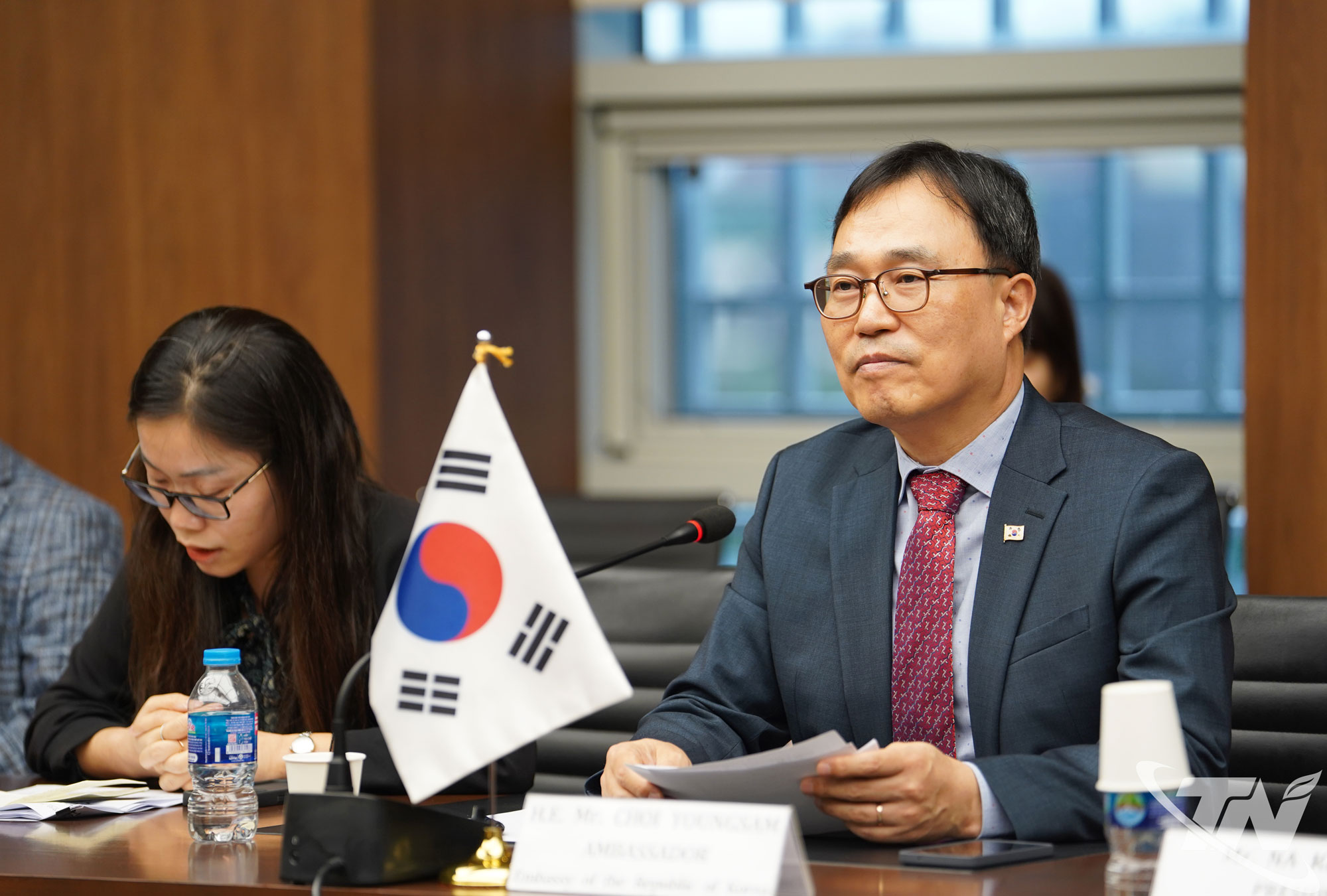 Ngài Choi Young Sam, Đại sứ Hàn Quốc tại Việt Nam, phát biểu.