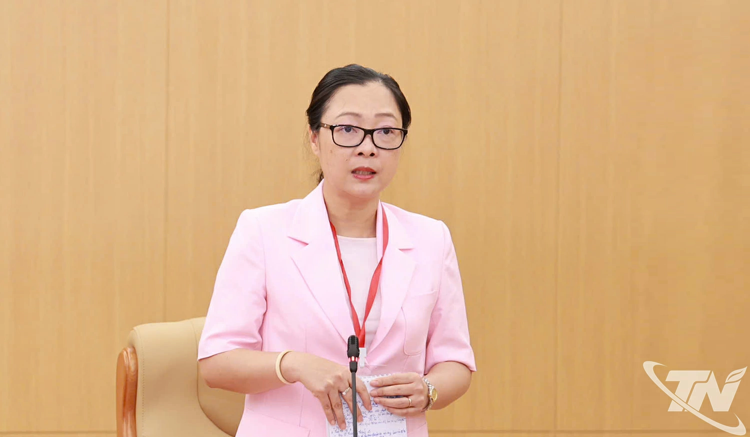 Thứ trưởng Bộ Giáo dục và Đào tạo Nguyễn Thị Quyên Thanh kết luận buổi làm việc.