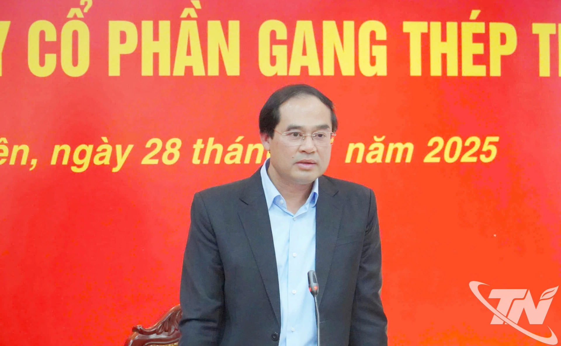 Đồng chí Bí thư Tỉnh ủy Trịnh Xuân Trường phát biểu tại buổi làm việc.