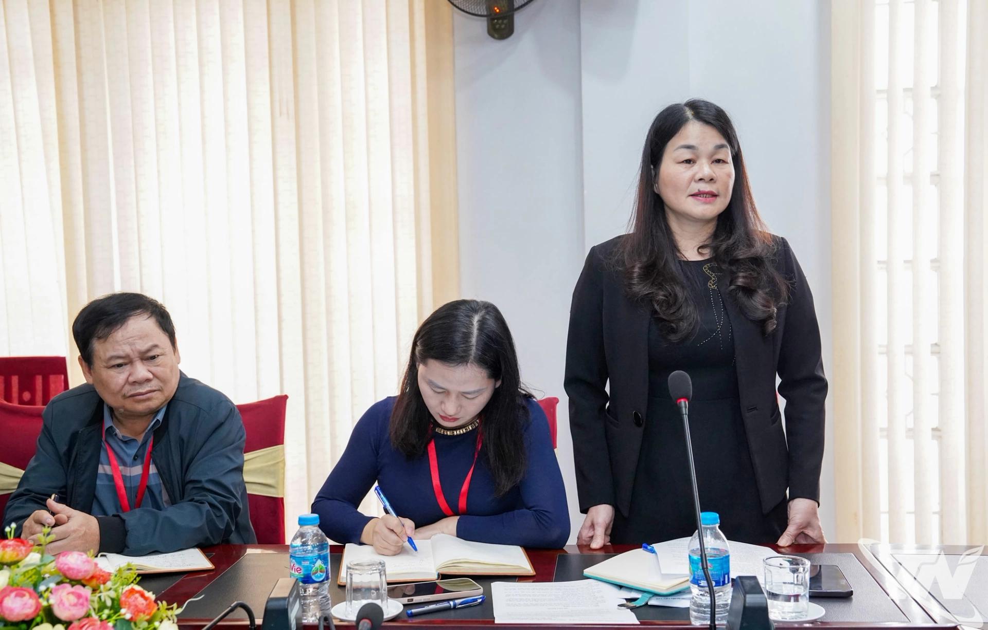 Lãnh đạo Bảo tàng Văn hóa các dân tộc Việt Nam thông tin về lịch sử phát triển và tình hình hoạt động của đơn vị.