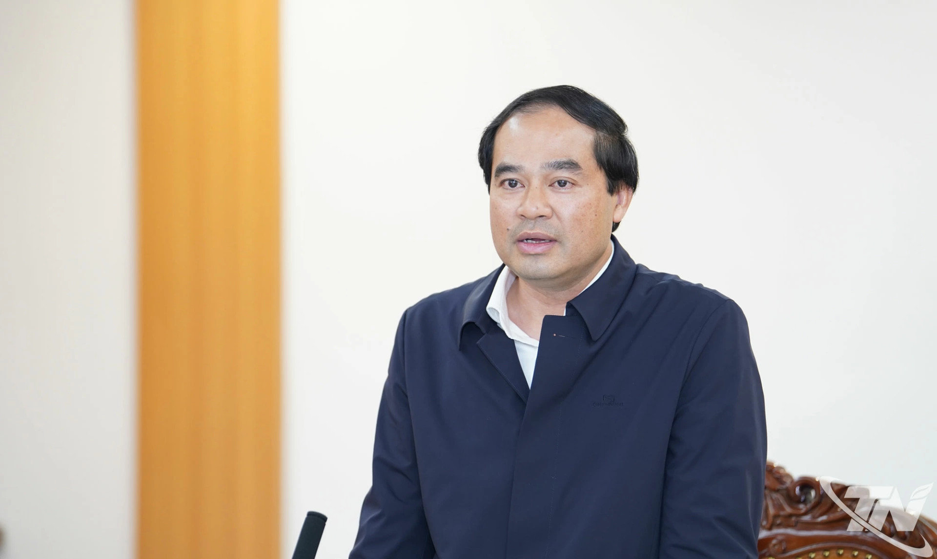 Đồng chí Bí thư Tỉnh ủy Trịnh Xuân Trường phát biểu chỉ đạo tại buổi làm việc.