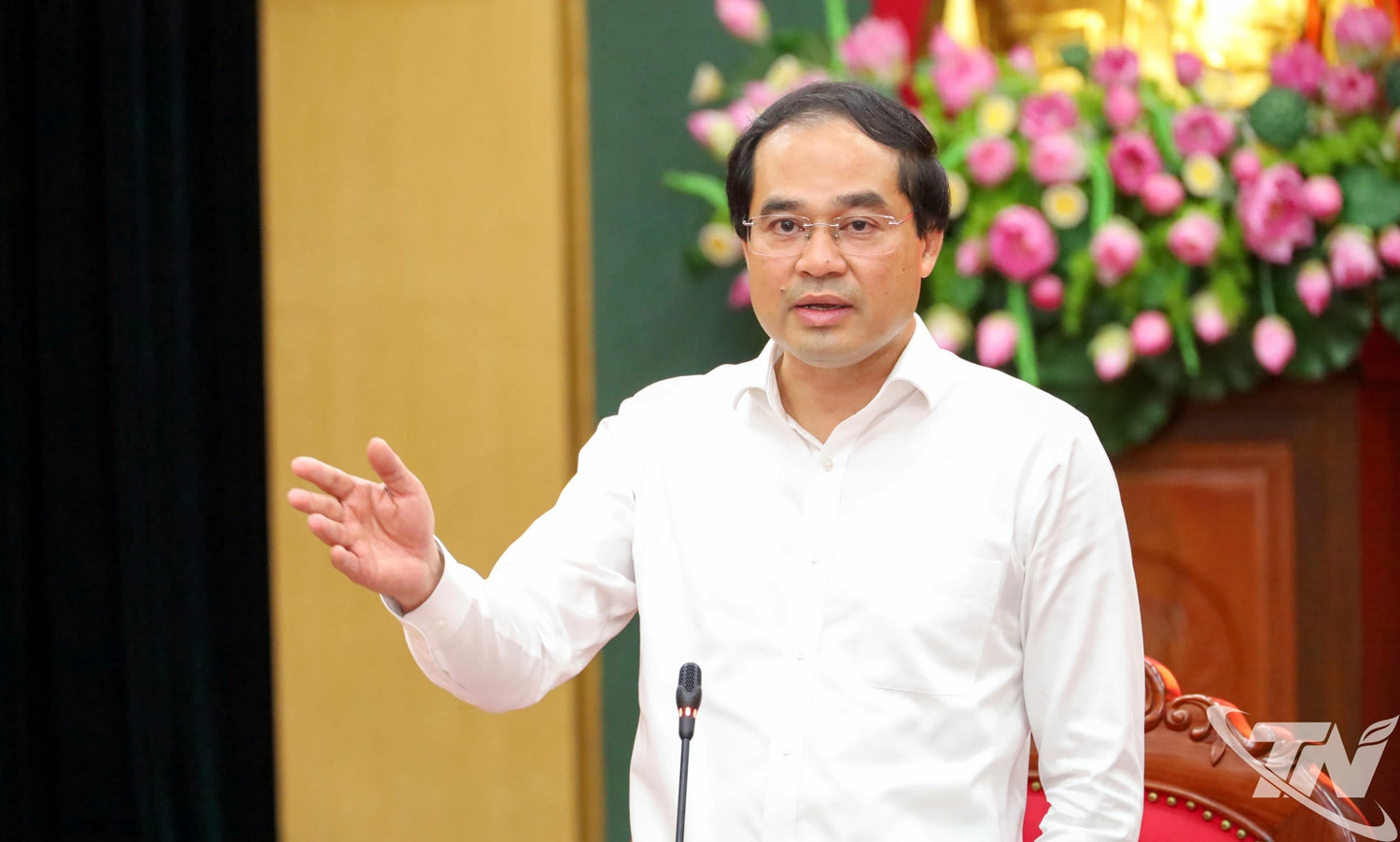 Đồng chí Bí thư Tỉnh ủy Trịnh Xuân Trường phát biểu kết luận Hội nghị.