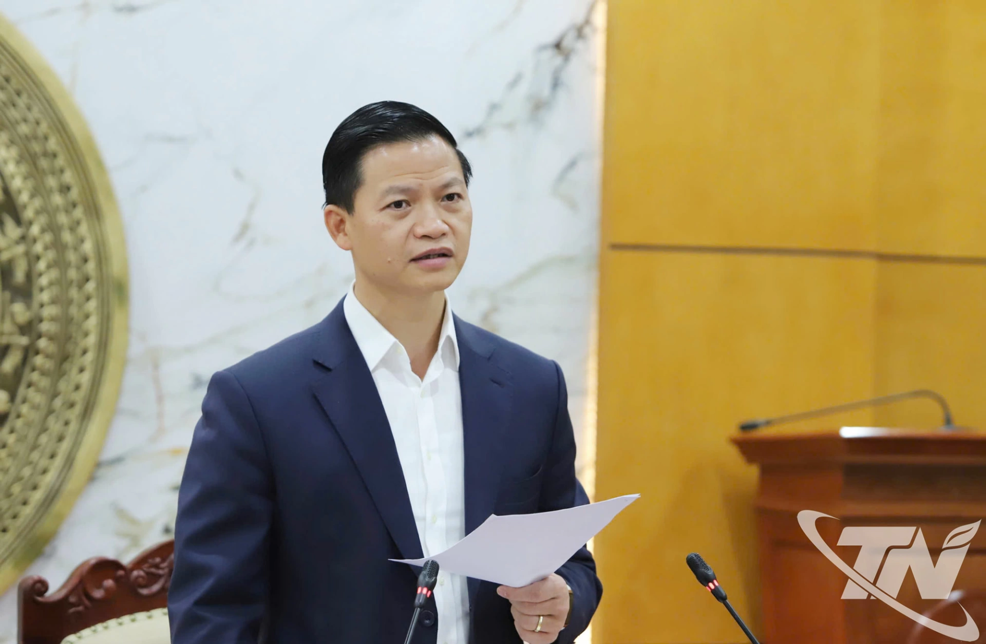 Đồng chí Chủ tịch UBND tỉnh Vương Quốc Tuấn kết luận Hội nghị.