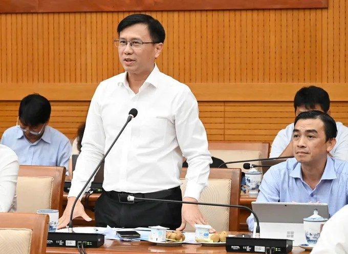 Phó Giám đốc Sở NN-MT TPHCM Nguyễn Minh Nhựt phát biểu. Ảnh: VIỆT DŨNG