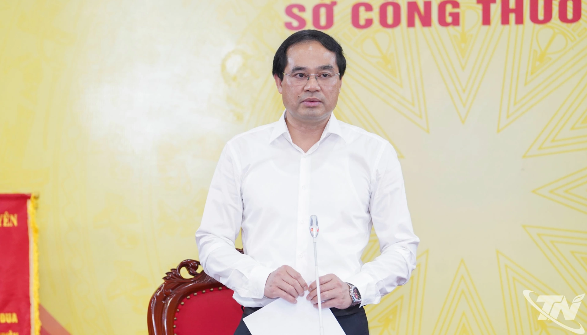 Đồng chí Bí thư Tỉnh ủy Trịnh Xuân Trường phát biểu kết luận Hội nghị.