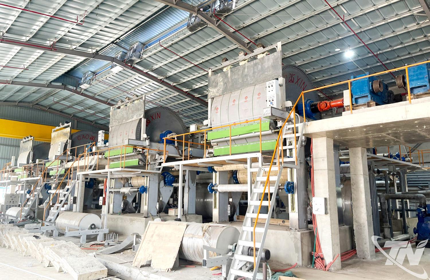 Dây chuyền sản xuất giấy với công suất 30 tấn/ngày của Công ty CP Sản xuất và thương mại giấy Hoàng Anh tại Cụm công nghiệp Quảng Chu sẽ đi vào hoạt động trong tháng 6-2026.