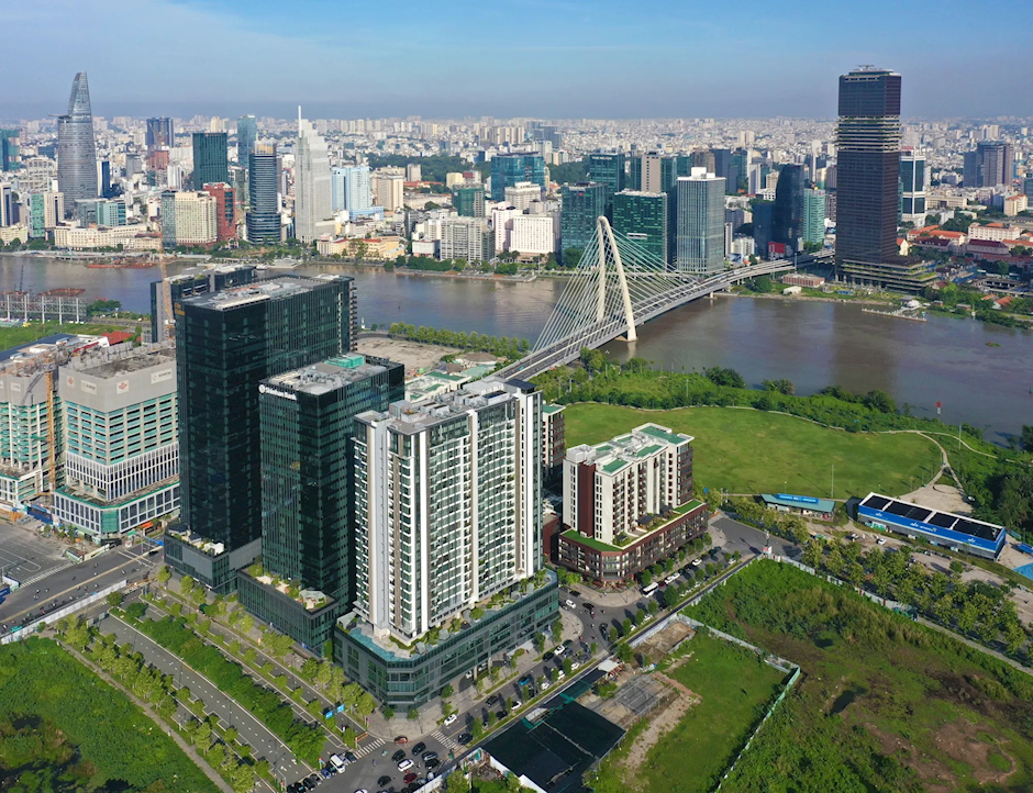 Khu vực trung tâm TPHCM. Ảnh: HOÀNG HÙNG