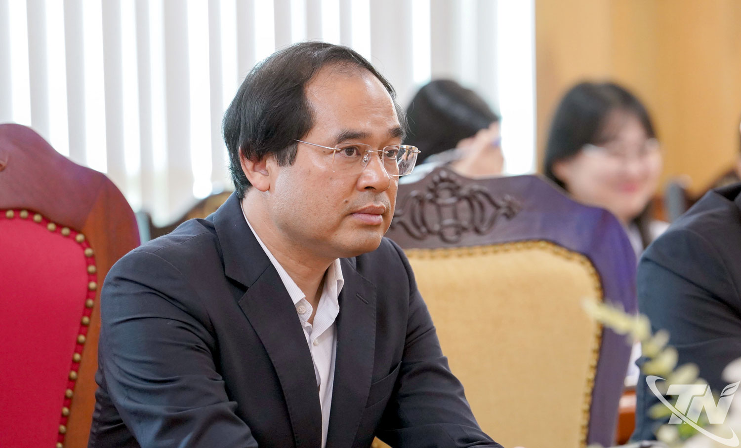 Đồng chí Bí thư Tỉnh ủy Trịnh Xuân Trường chủ trì buổi làm việc.