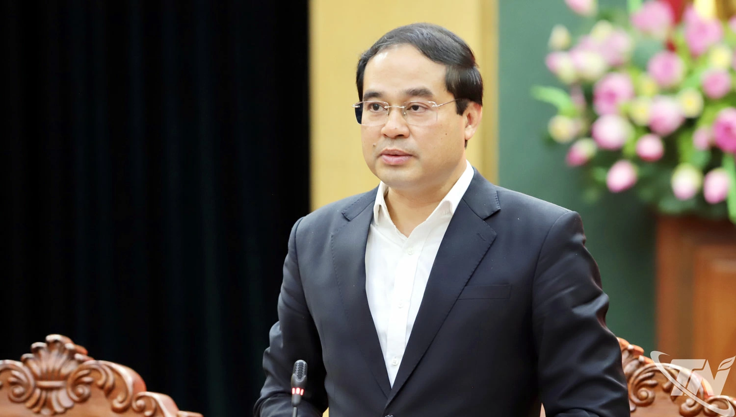 Đồng chí Bí thư Tỉnh ủy Trịnh Xuân Trường kết luận tại buổi đối thoại.