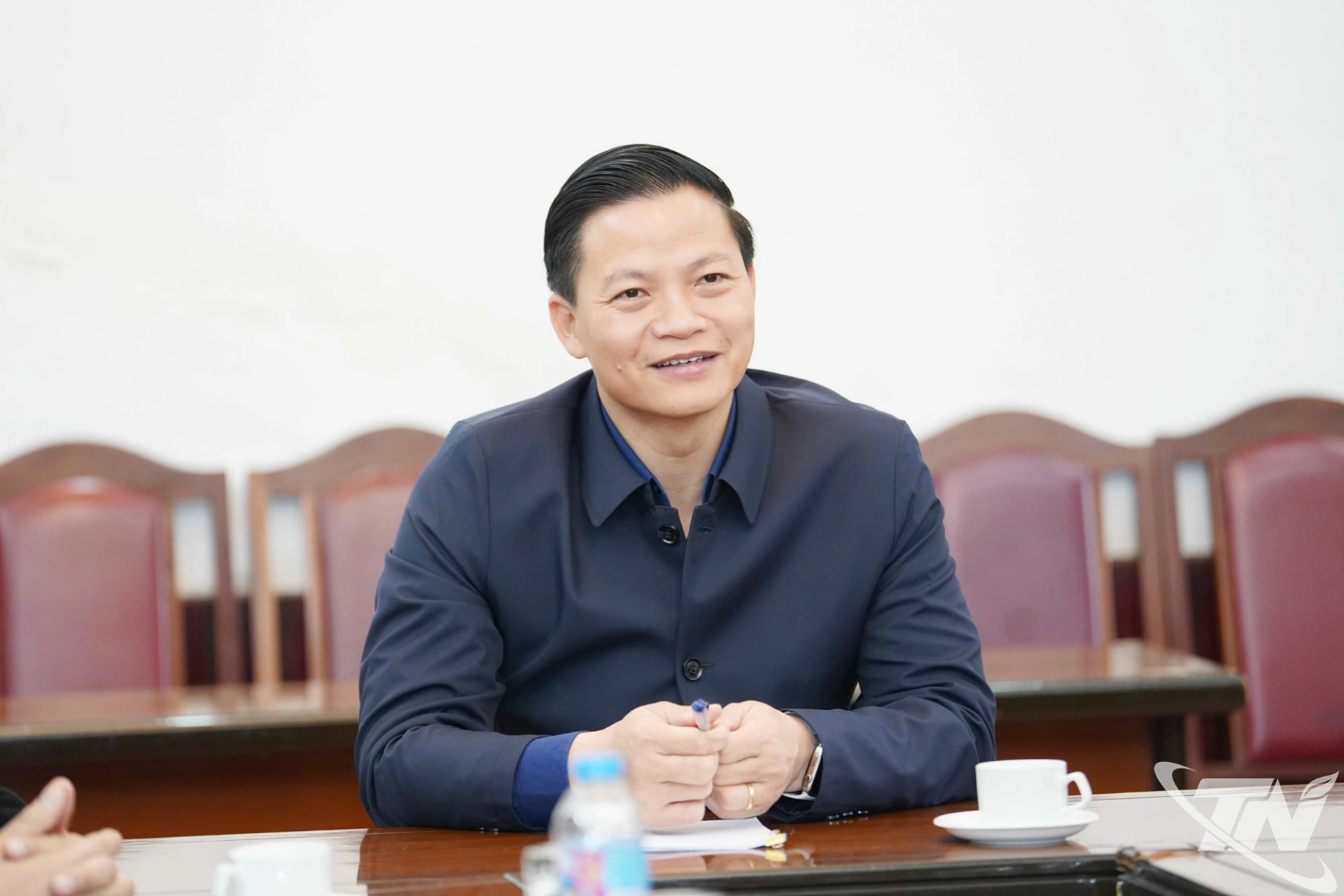 Đồng chí Chủ tịch UBND tỉnh Vương Quốc Tuấn phát biểu kết luận buổi làm việc.