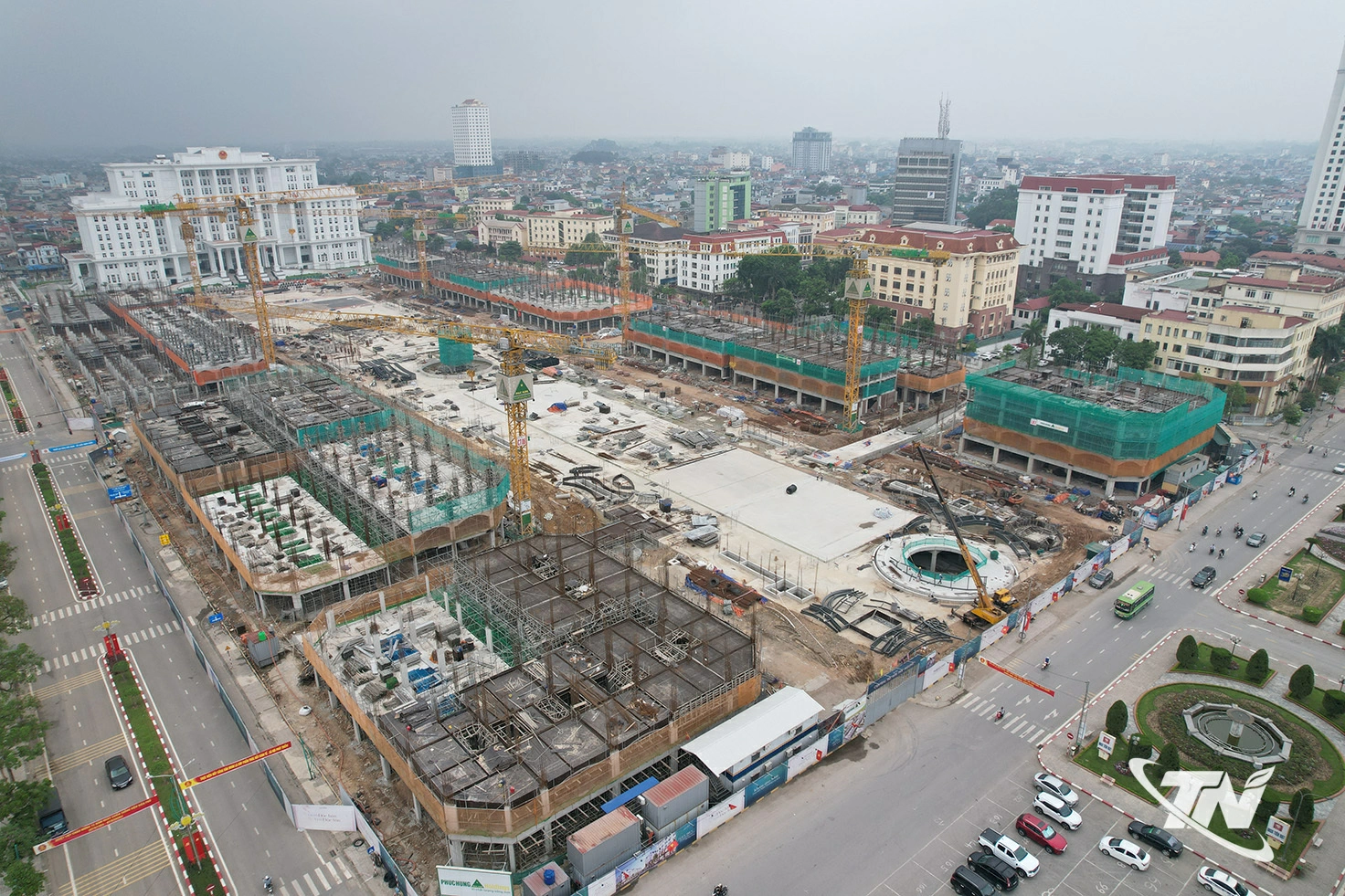 Khu vực trung tâm hành chính tỉnh Thái Nguyên đang được đầu tư xây dựng ngày càng hiện đại