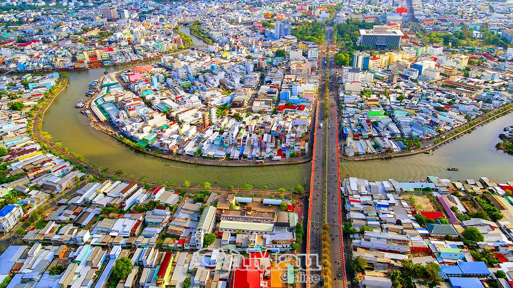Diện mạo đô thị phường Tân Thành. Ảnh: Hữu Thọ