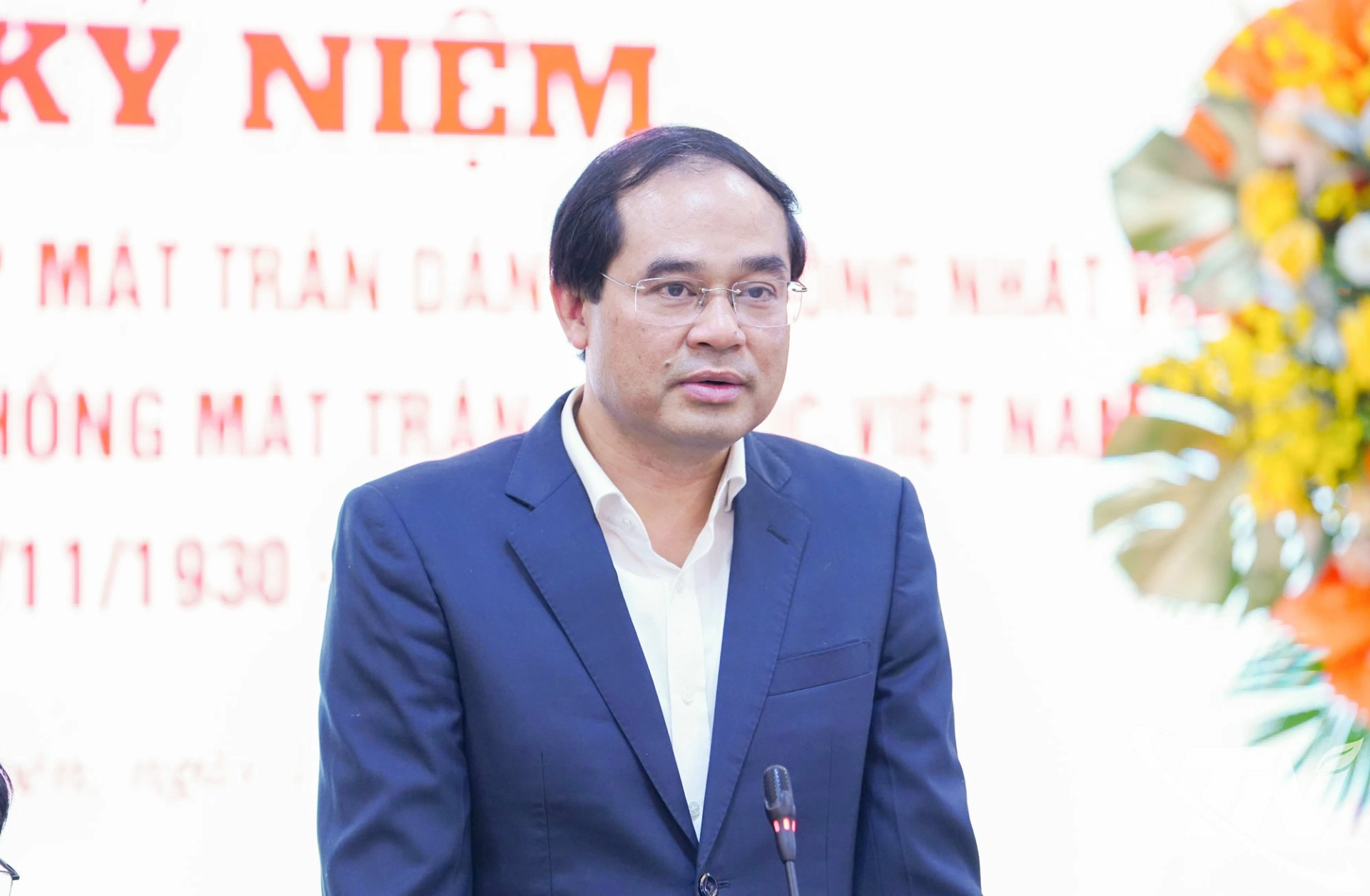 Đồng chí Bí thư Tỉnh ủy Trịnh Xuân Trường phát biểu.