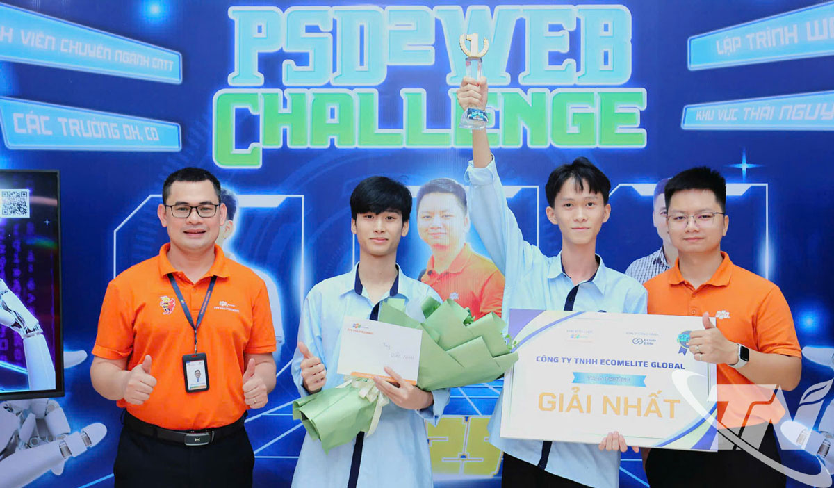 Đội Dev Vibe - Trường Đại học Công nghệ thông tin và Truyền thông Thái Nguyên xuất sắc giành giải Nhất