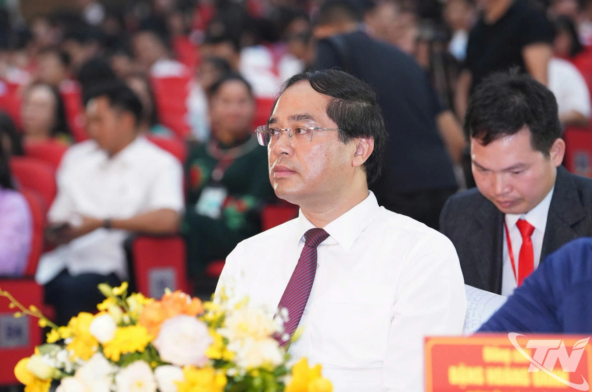 Đồng chí Bí thư Tỉnh ủy Thái Nguyên Trịnh Xuân Trường dự Lễ công bố.