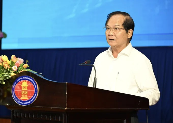 Đồng chí Trần Văn Khuyên phát biểu khai mạc. Ảnh: VĂN MINH