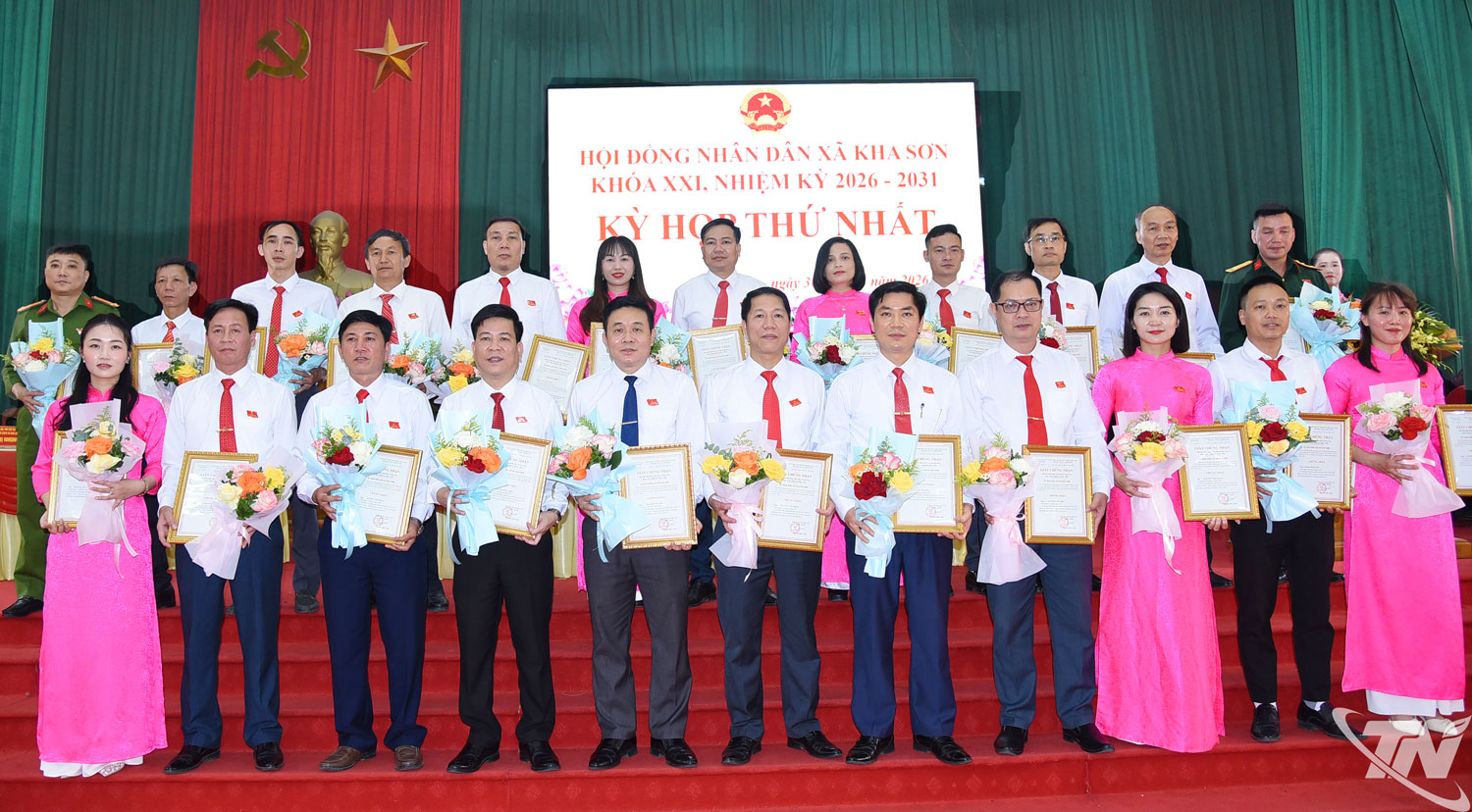 Các đại biểu HĐND xã Kha Sơn, nhiệm kỳ 2026-2031.
