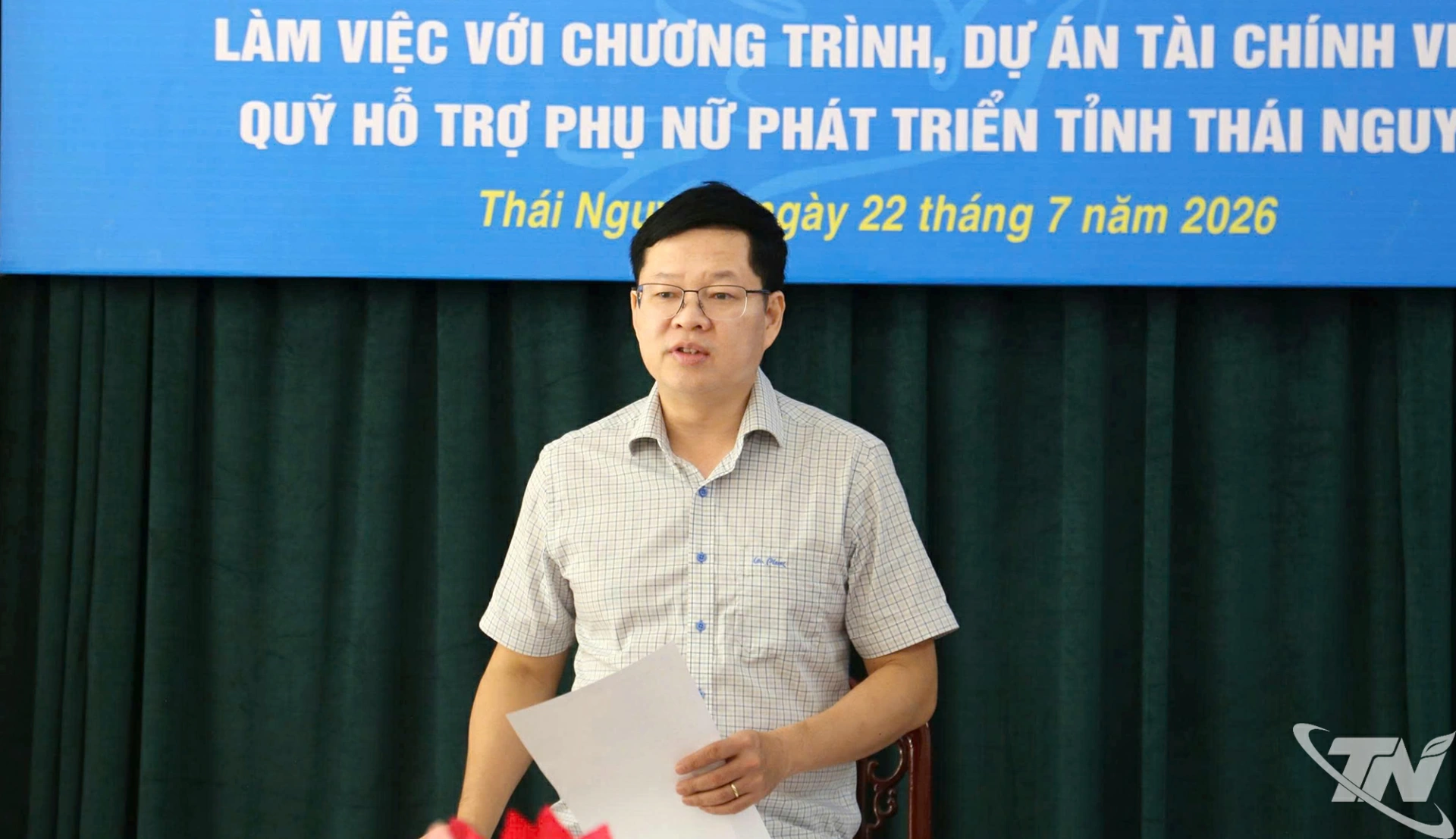 Đồng chí Đinh Quang Tuyên phát biểu kết luận buổi làm việc.