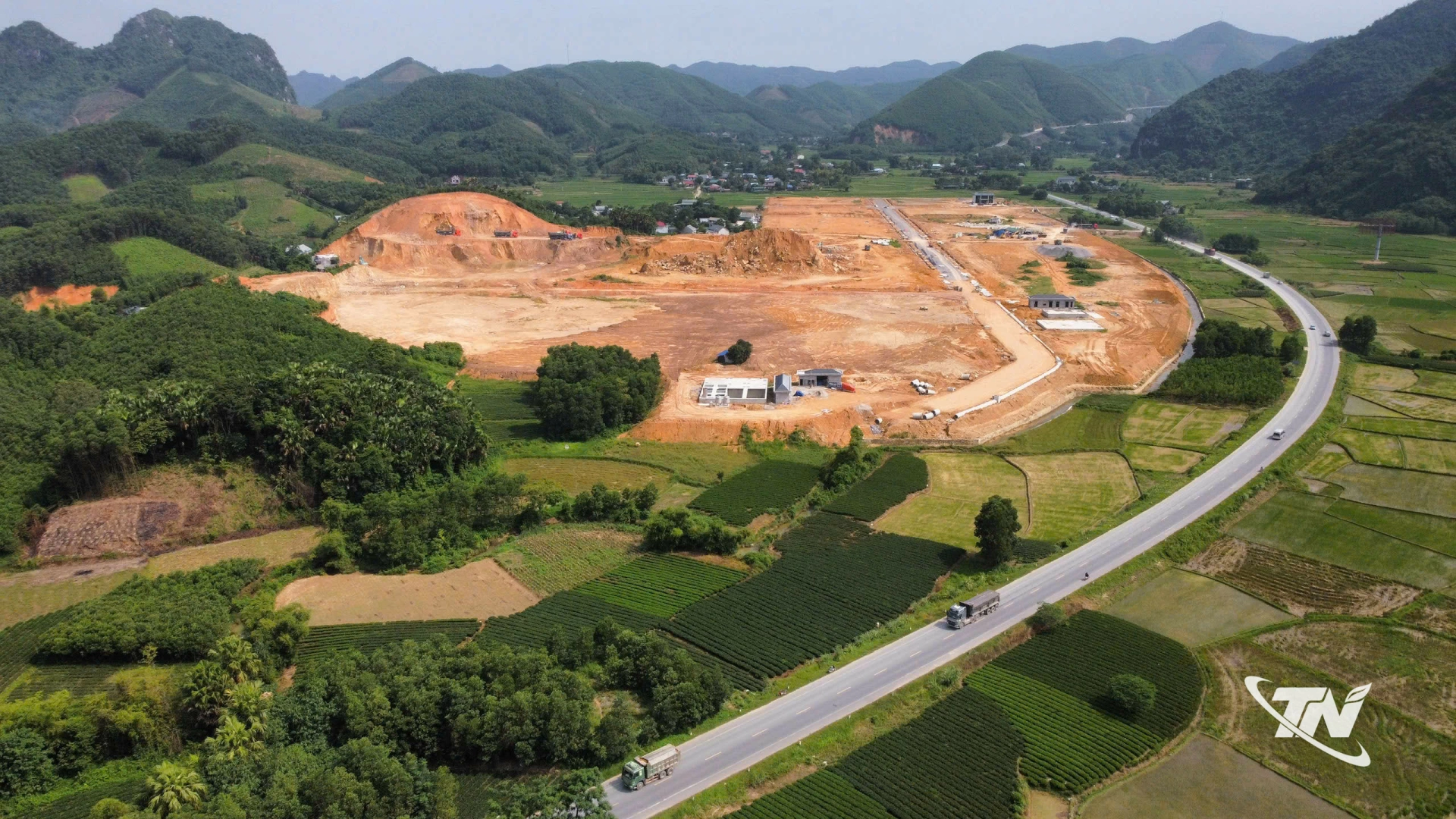 Cụm công nghiệp Yên Lạc, xã Phú Lương đã hoàn thành khoảng 80% khối lượng thi công hạ tầng kỹ thuật, sẵn sàng đón các nhà đầu tư.