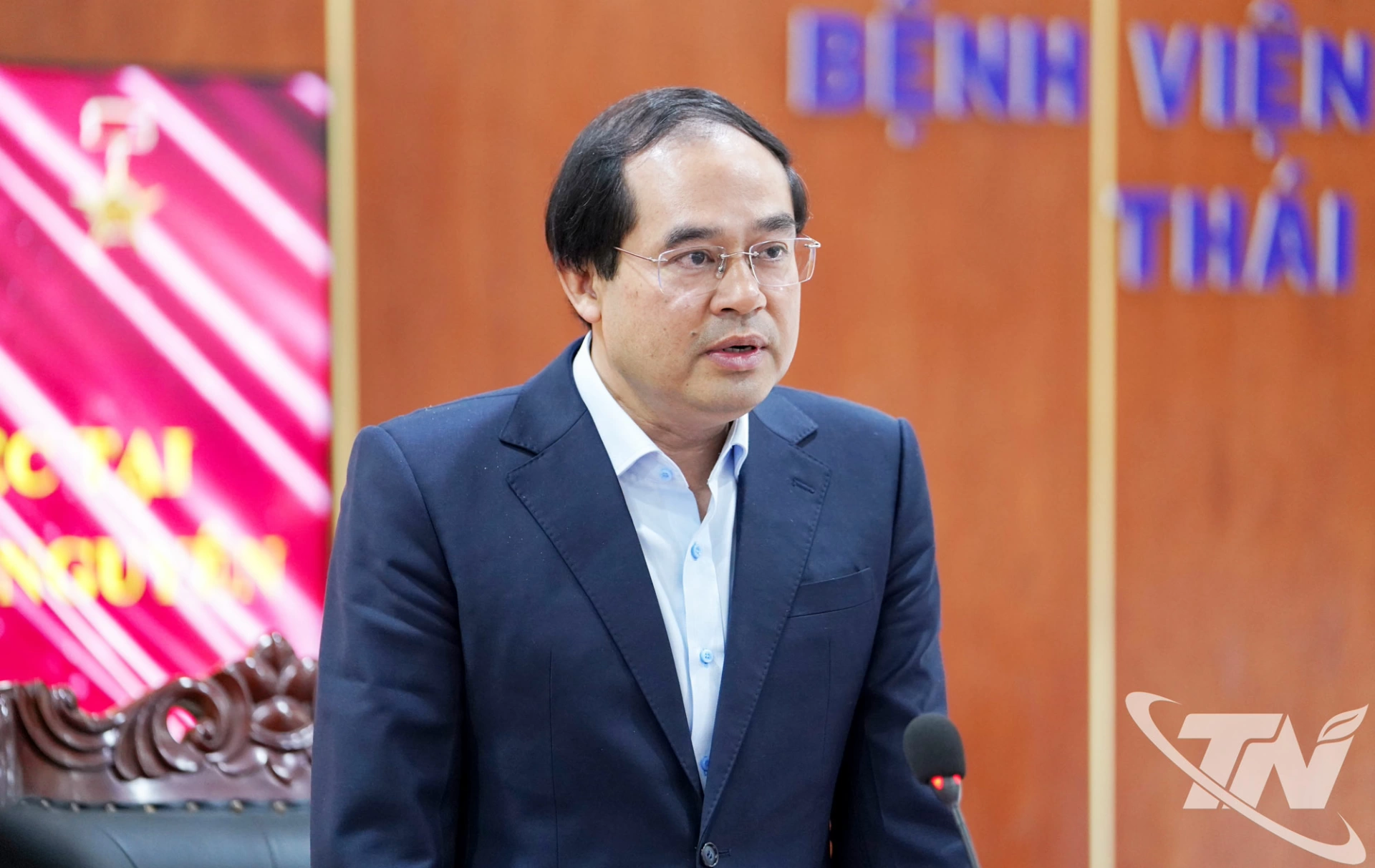 Đồng chí Bí thư Tỉnh ủy Trịnh Xuân Trường phát biểu kết luận buổi làm việc.