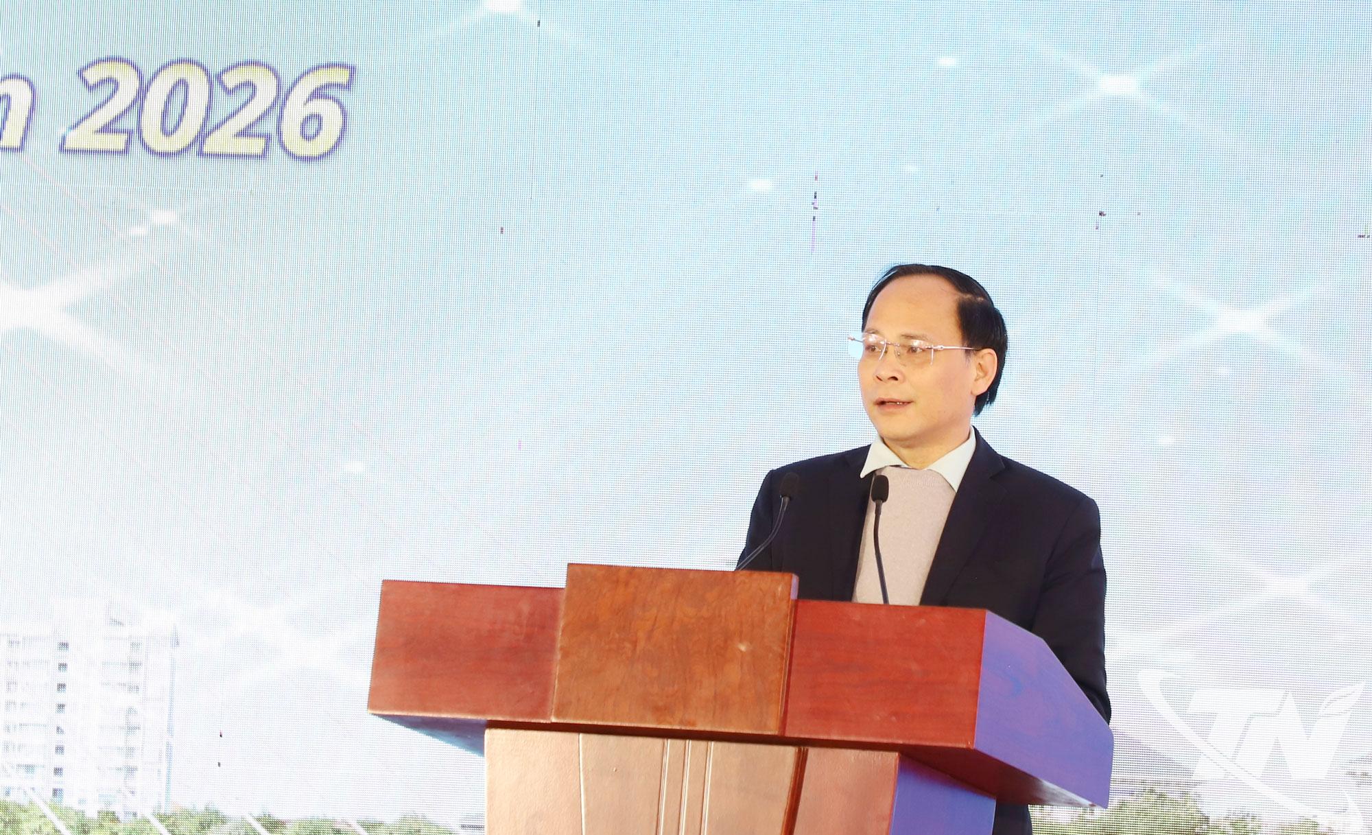Đồng ch&iacute; Nguyễn Linh, Ủy vi&ecirc;n Ban Thường vụ Tỉnh ủy, Ph&oacute; Chủ tịch UBND tỉnh Th&aacute;i Nguy&ecirc;n, ph&aacute;t biểu.