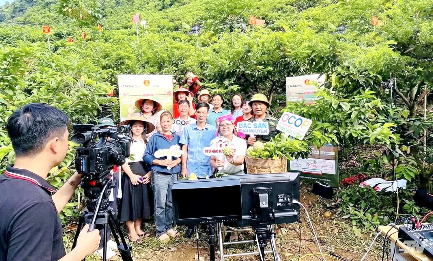 Những phiên livestream nông sản ngay tại vườn, với sự tham gia trực tiếp   của người nông dân làm ra sản phẩm, luôn thu hút sự quan tâm    của đông đảo người tiêu dùng.       Ảnh: T.L