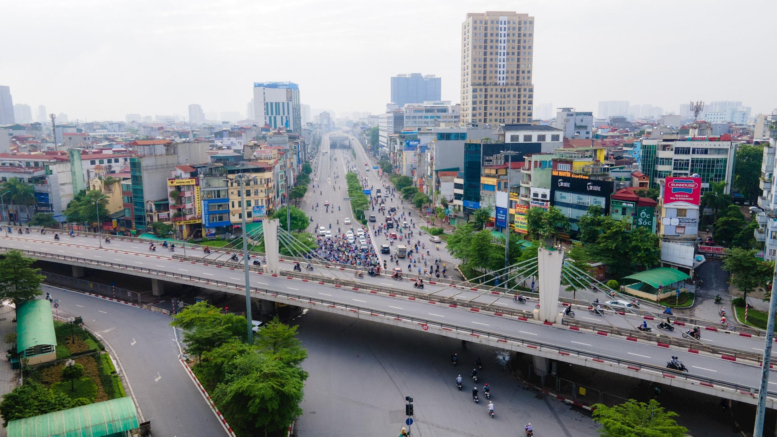 Một góc Thủ đô nhìn từ trên cao. Ảnh: PN