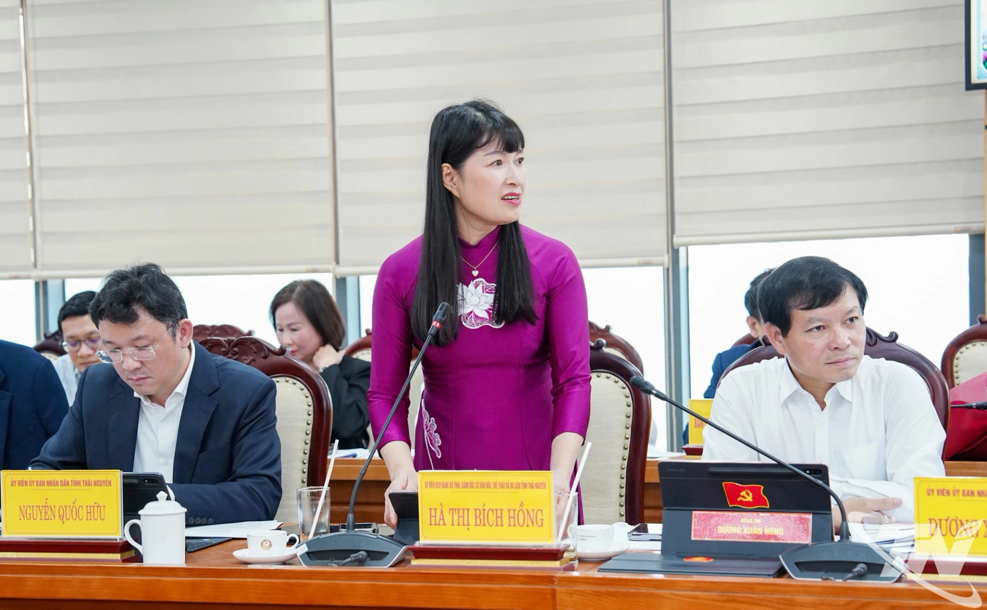 Lãnh đạo Sở Văn hóa, Thể thao và Du lịch phát biểu.