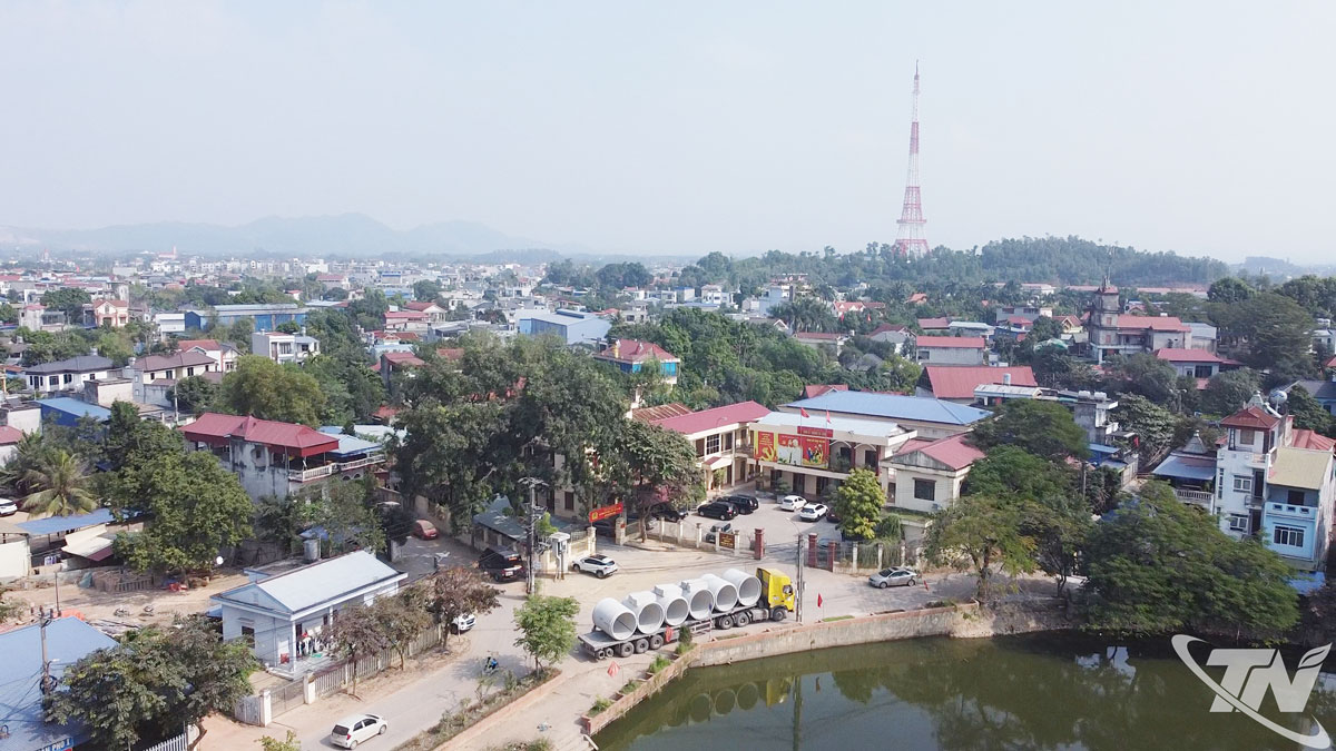 Phường Gia Sàng tập kết vật tư thi công hệ thống cống thoát nước.