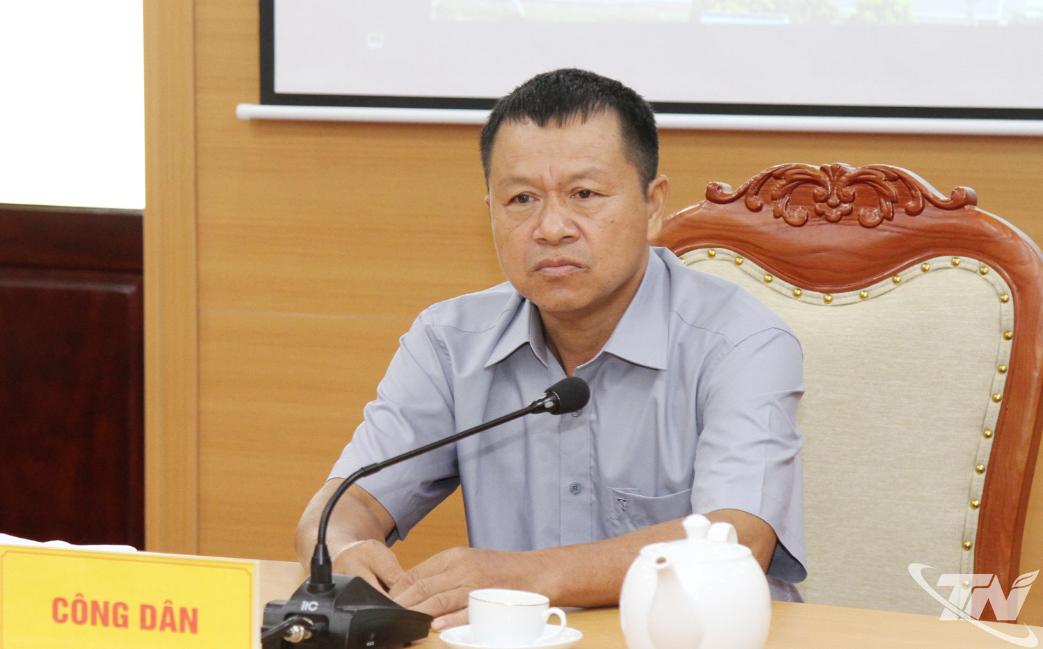 Công dân Dương Văn Hảo trình bày nội dung kiến nghị.