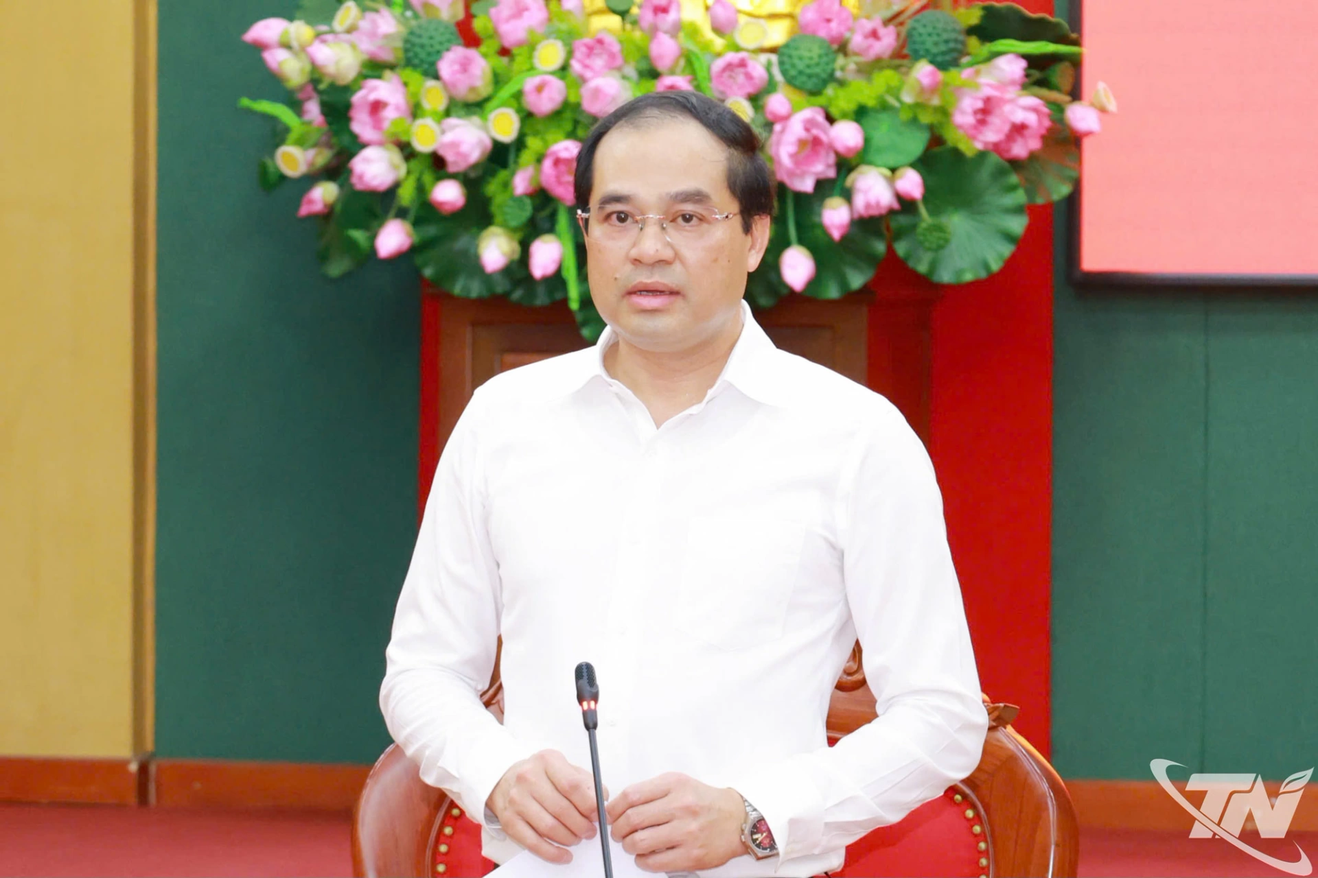 Đồng chí Bí thư Tỉnh ủy Trịnh Xuân Trường phát biểu kết luận Phiên họp.