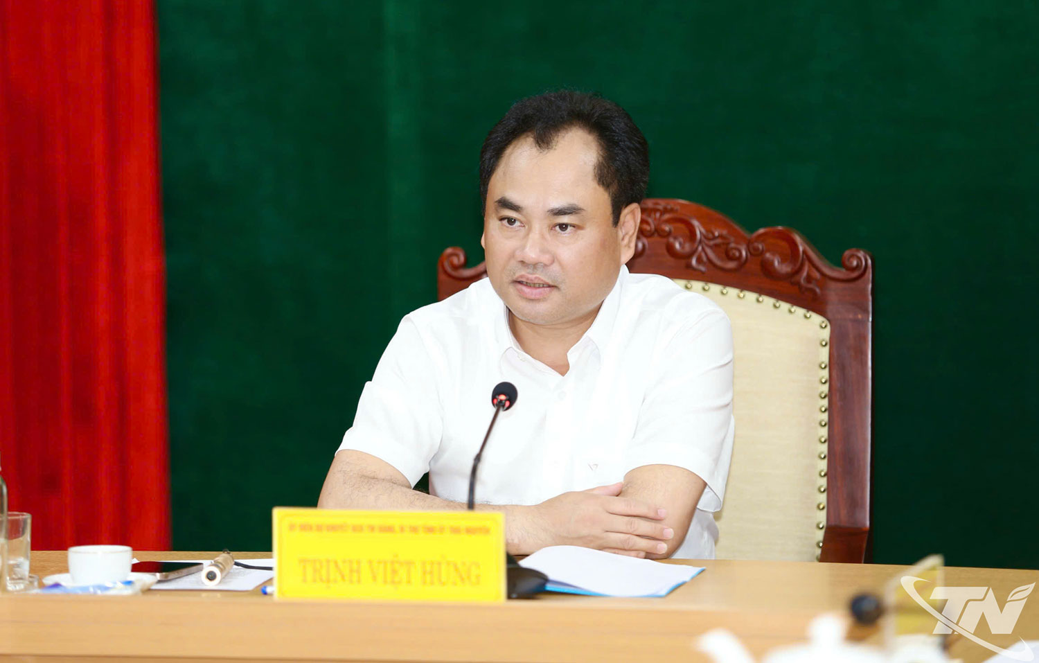 Đồng chí Bí thư Tỉnh ủy Trịnh Việt Hùng kết luận buổi tiếp công dân.