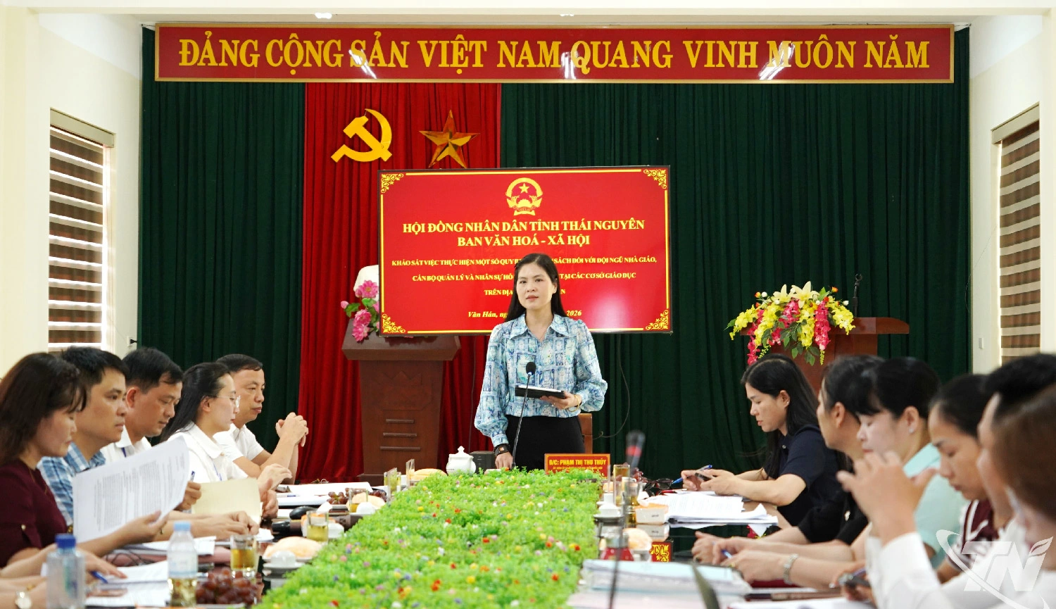 Quang cảnh buổi khảo sát.