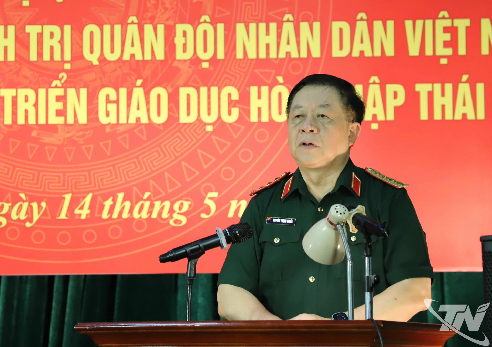 Đại tướng Nguyễn Trọng Nghĩa phát biểu.