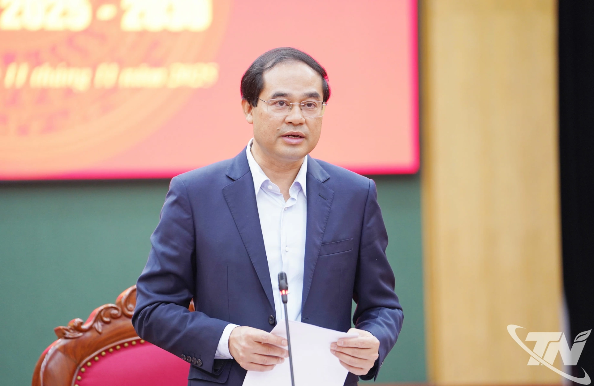 Đồng chí Bí thư Tỉnh ủy Trịnh Xuân Trường phát biểu kết luận Hội nghị.