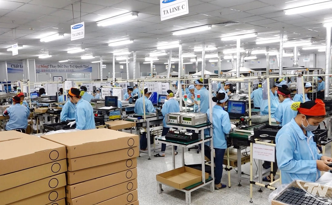 Khu vực FDI chiếm tỷ trọng lớn trong sản xuất công nghiệp và xuất khẩu của Thái Nguyên.