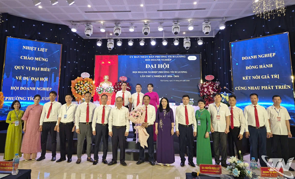 Ban Chấp hành khóa I Hội Doanh nghiệp phường Tích Lương ra mắt tại Đại hội