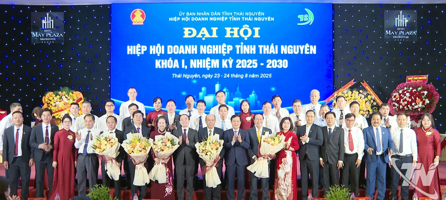 Ban Chấp hành Hiệp hội Doanh nghiệp tỉnh Thái Nguyên khóa I, nhiệm kỳ 2025 - 2030 ra mắt Đại hội 