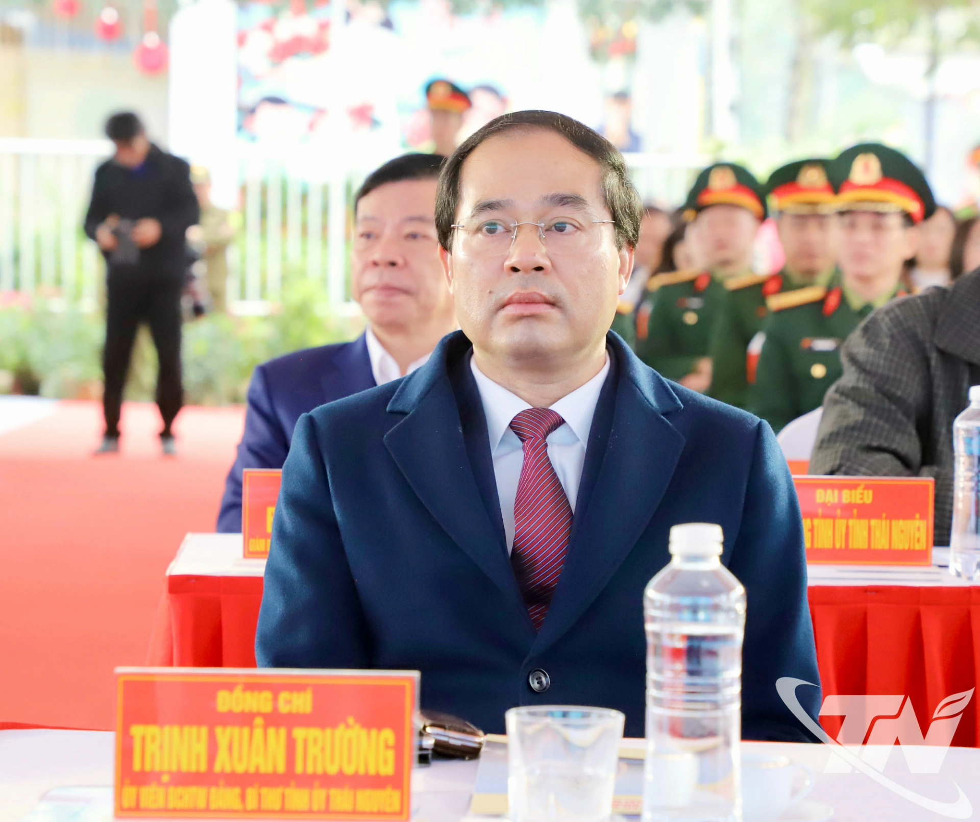 Đồng ch&iacute; B&iacute; thư Tỉnh ủy Th&aacute;i Nguy&ecirc;n Trịnh Xu&acirc;n Trường dự Lễ khởi c&ocirc;ng.