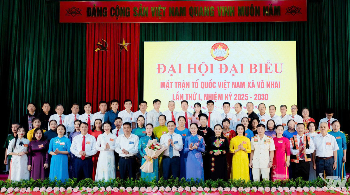 Đại hội đã hiệp thương dân chủ cử Ủy ban MTTQ Việt Nam xã Võ Nhai khóa I, nhiệm kỳ 2025 – 2030 gồm 55 ủy viên, Ban Thường trực và các chức danh chủ chốt.
