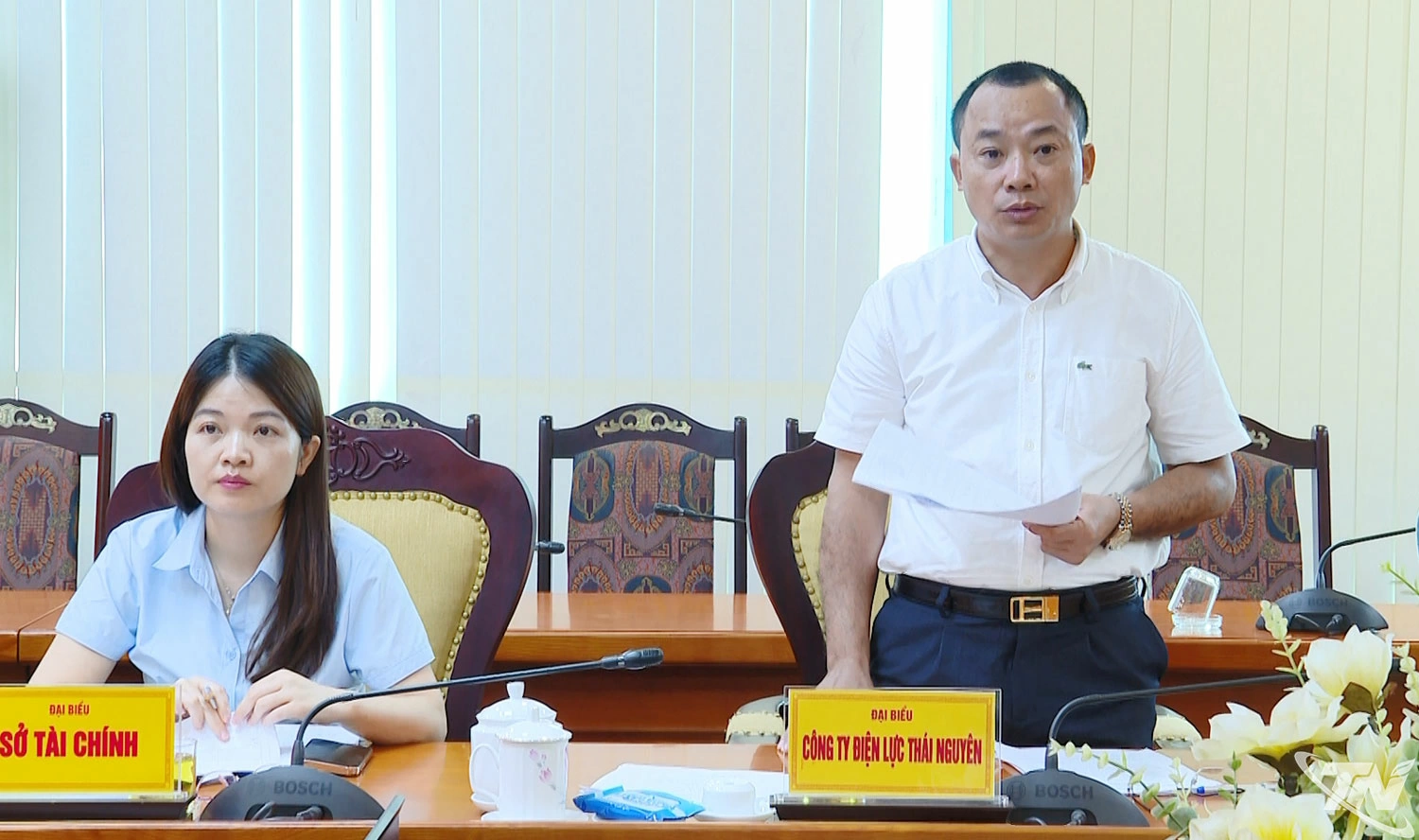 Đại biểu phát biểu tại Hội nghị.